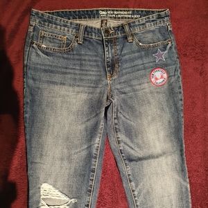 Jeans GAP Sexy Boyfriend, Coupe, San Francisco Patch.